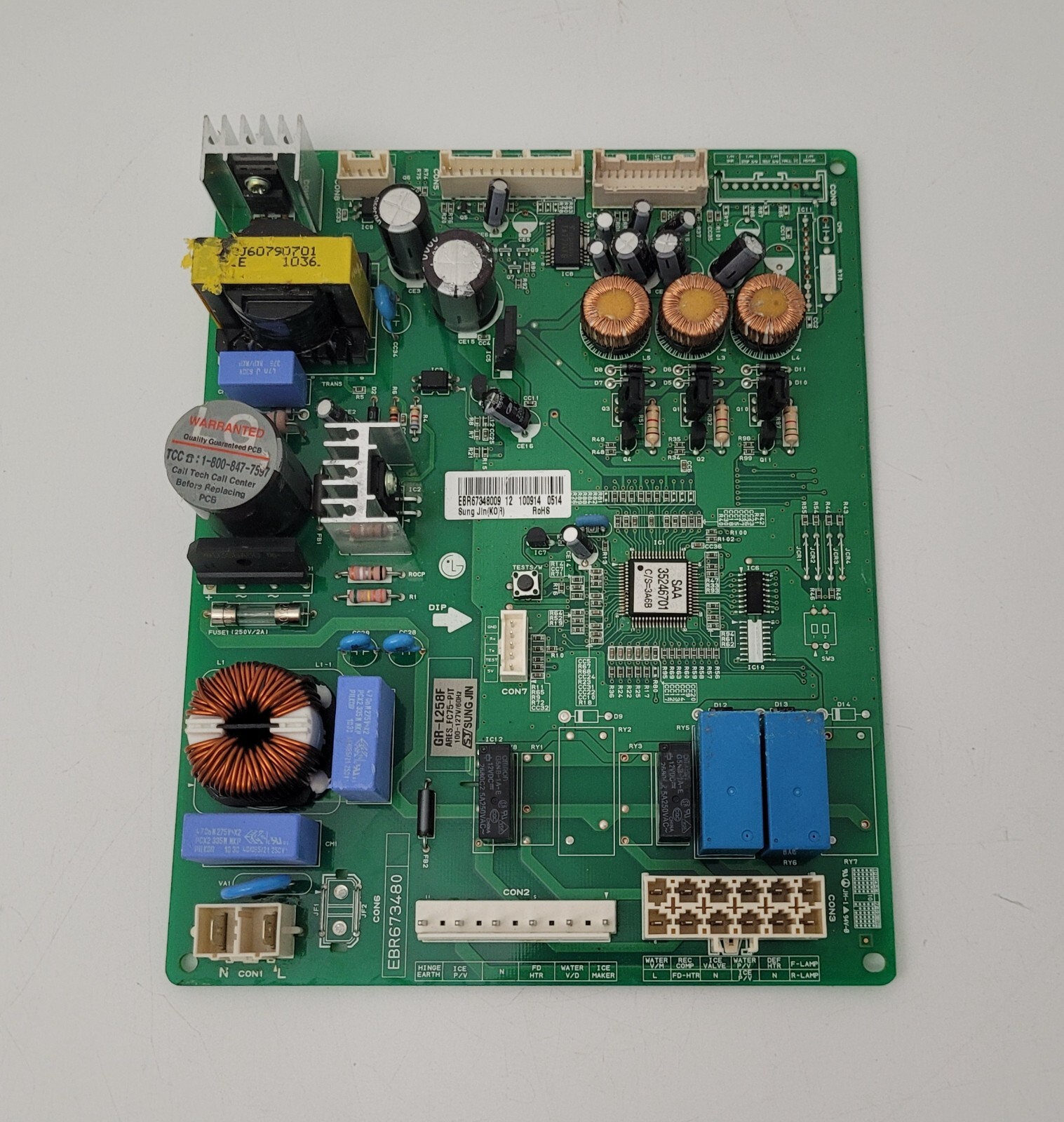 Genuine Refrigerator LG Circuit Board Part#EBR67348009