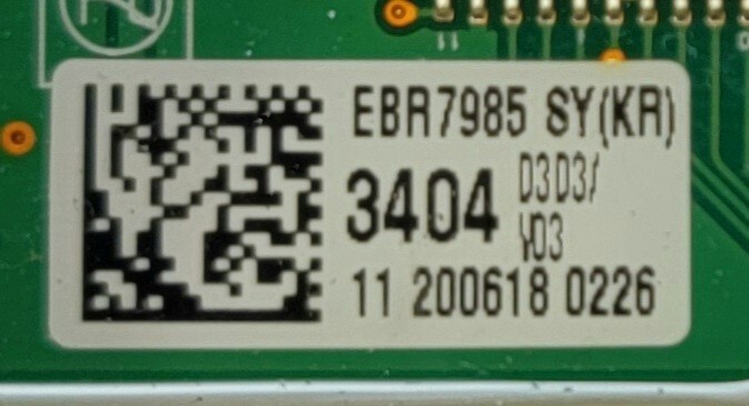 Genuine Washer LG Control Board Part#EBR79853404