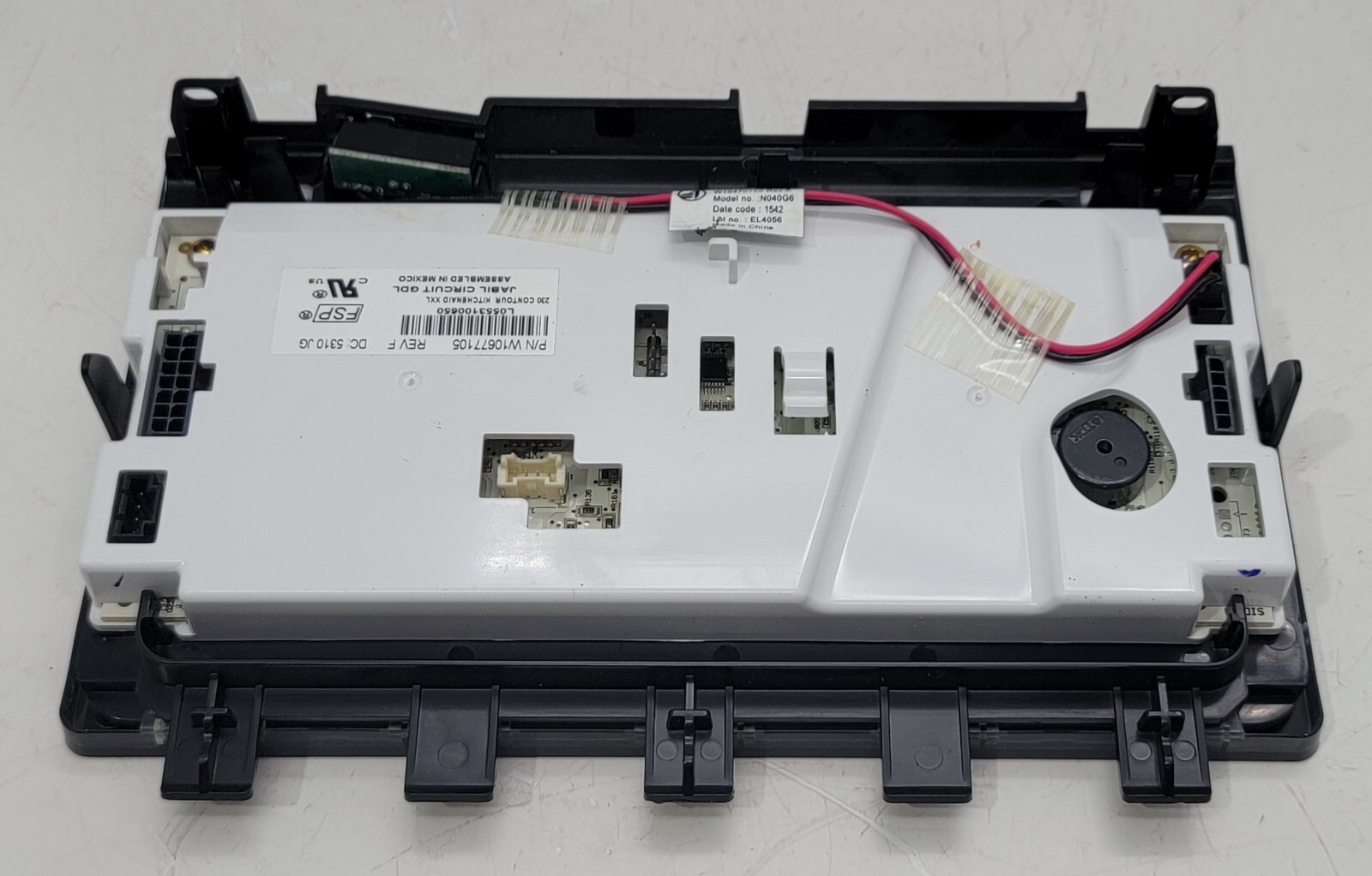 Genuine Refrigerator Kitchen Aid Display Control Board Part#W10677105