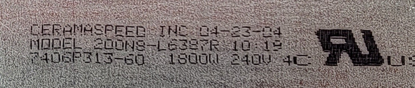 Genuine Cooktop Radiant Surface Element Part#7406P312-60