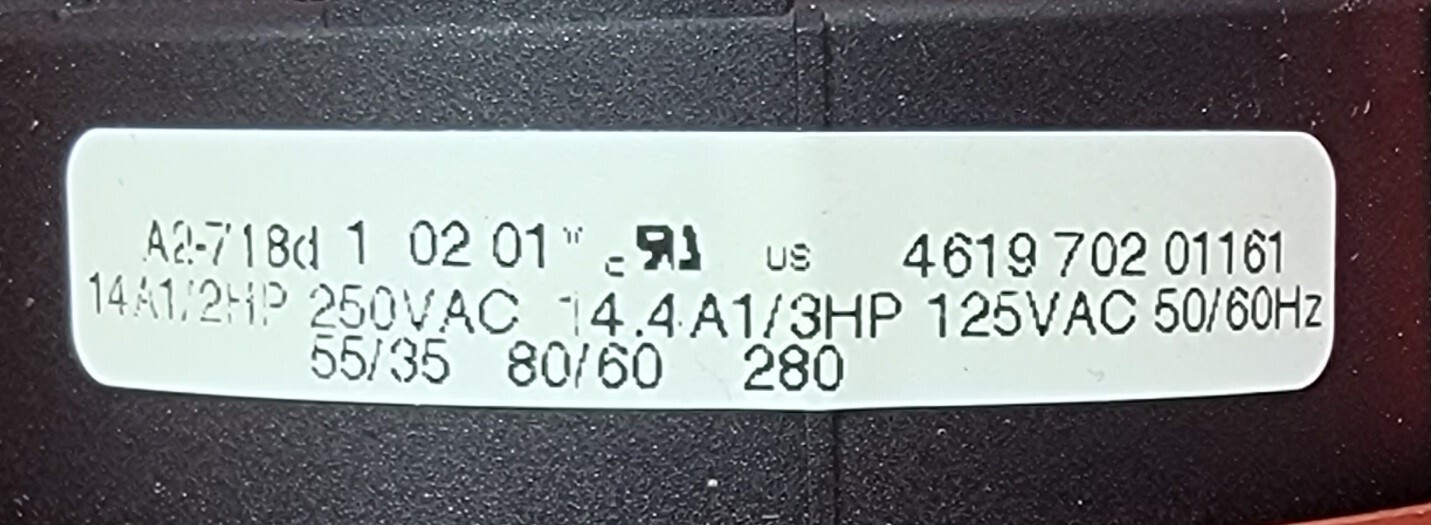 Genuine Washer Kenmore Pressure Switch Part#461970201161