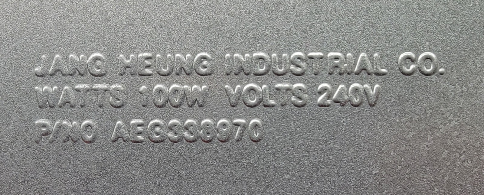 Genuine Cooktop LG Surface Radiant Element Part#AEG338970
