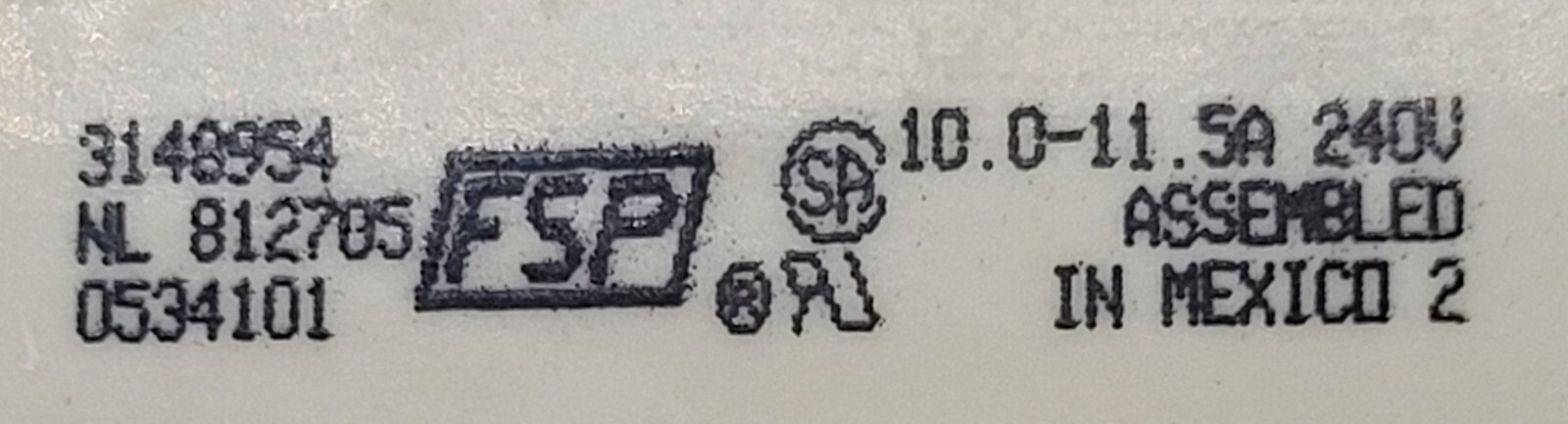 Genuine Stove Verona Range Burner Switch Part#3148954