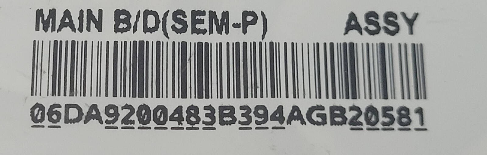 Genuine Refrigerator Samsung Circuit Board Part#DA9200483B