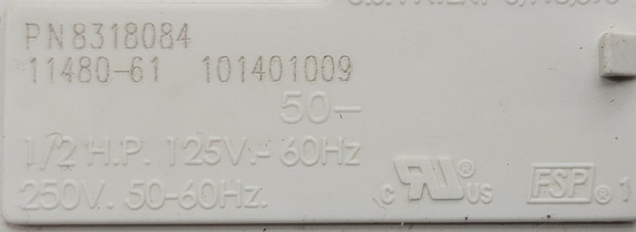 Genuine Washer Whirlpool Lid Switch Part#8318084