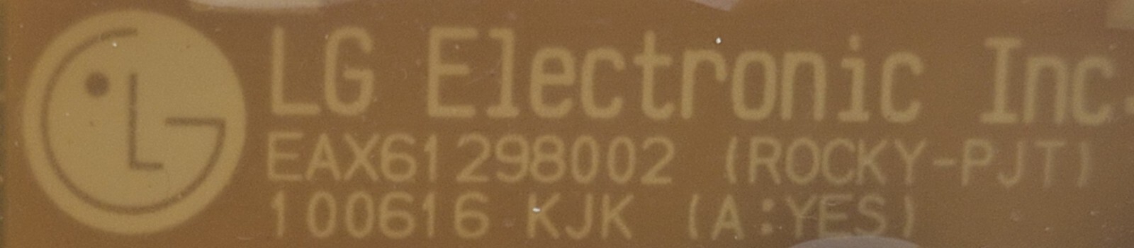 Genuine Washer LG Circuit Board Part#EBR62267105