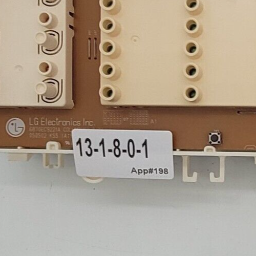 Genuine Washer LG Control Board Part#6871EC2123A