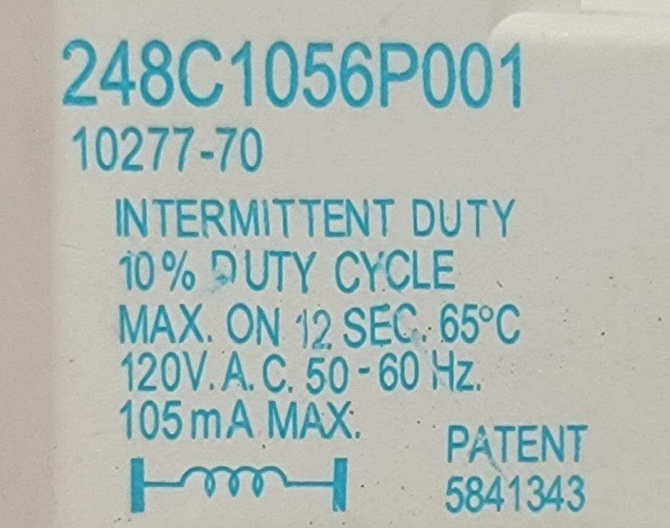 Genuine Dryer GE Buzzer Switch Part#248C1056P001