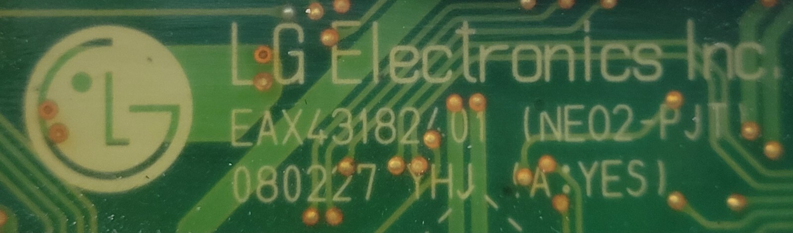 Genuine Washer LG Circuit Board Part#EBR43249701