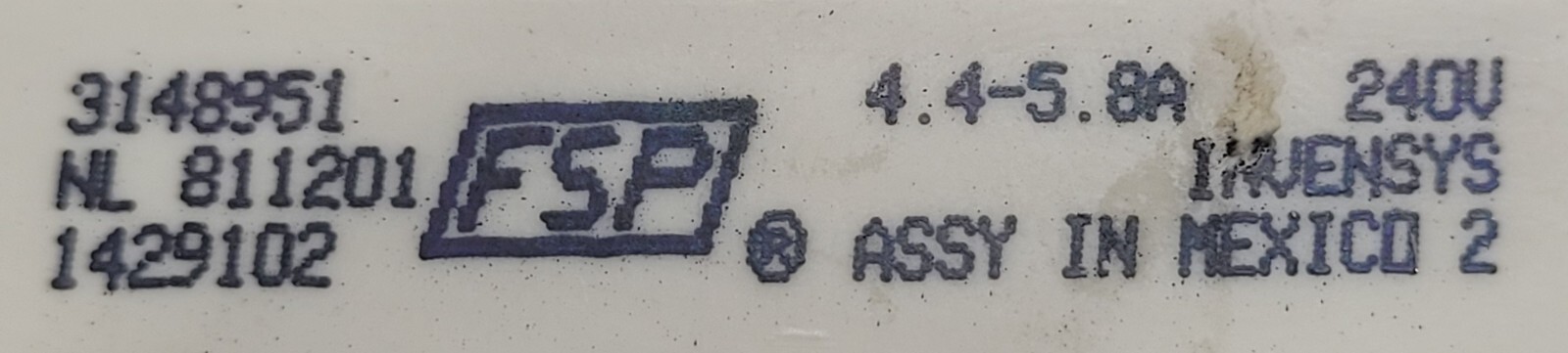 Genuine Oven Frigidaire Infinite Switch Part#3148951