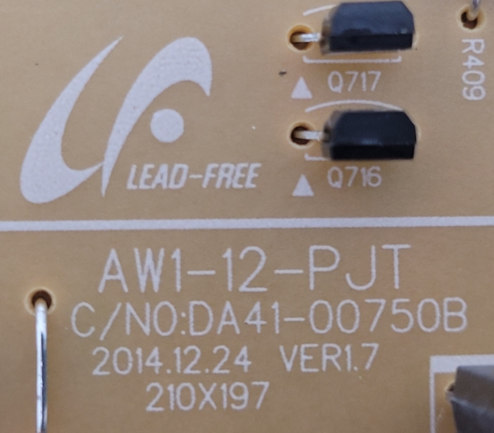 Genuine Refrigerator Samsung Circuit Board Part#DA9200593D