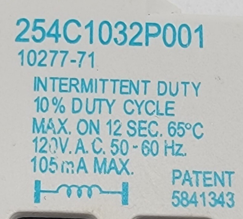 Genuine Dryer GE Buzzer Switch Part#254C1032P001