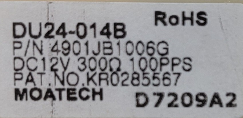 Genuine Refrigerator LG Damper Part#4901JB1006G