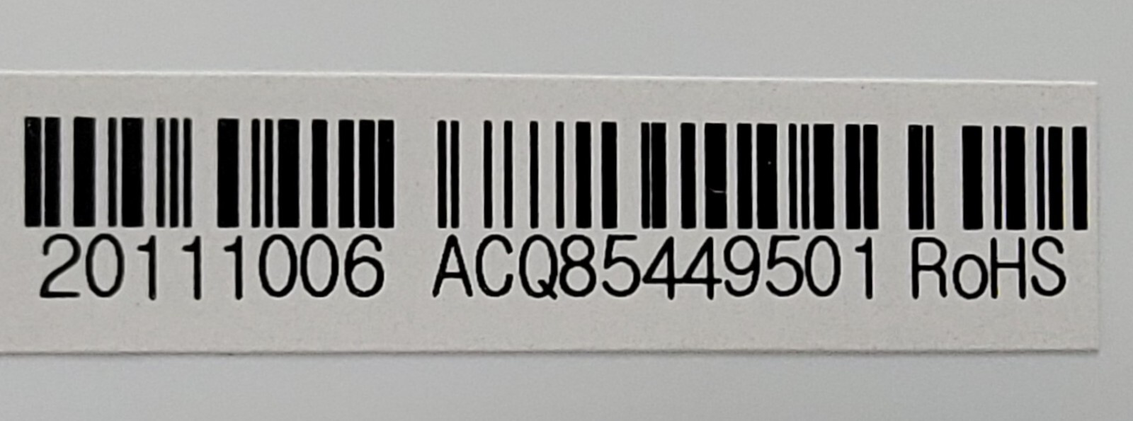 Genuine Refrigerator LG LED Light Assembly Part#MBN623476