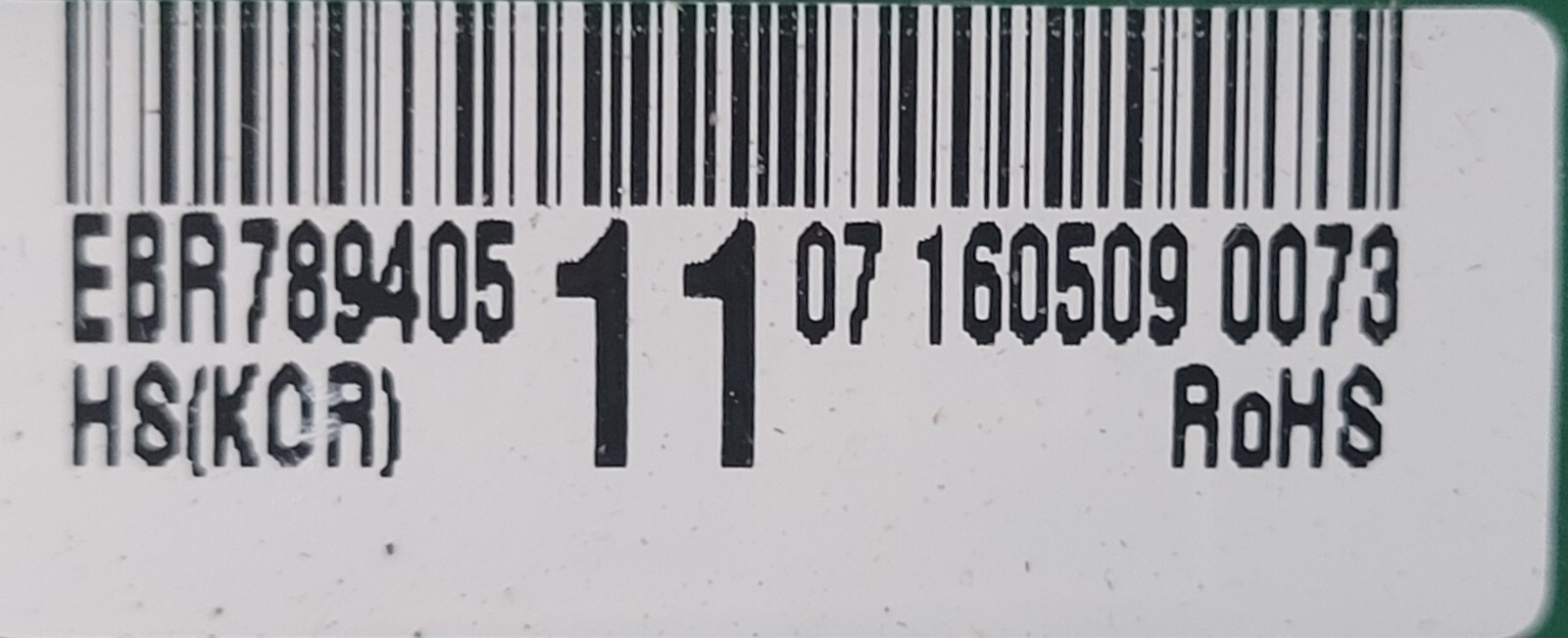 Genuine Refrigerator LG Circuit Board Part#EBR78940511