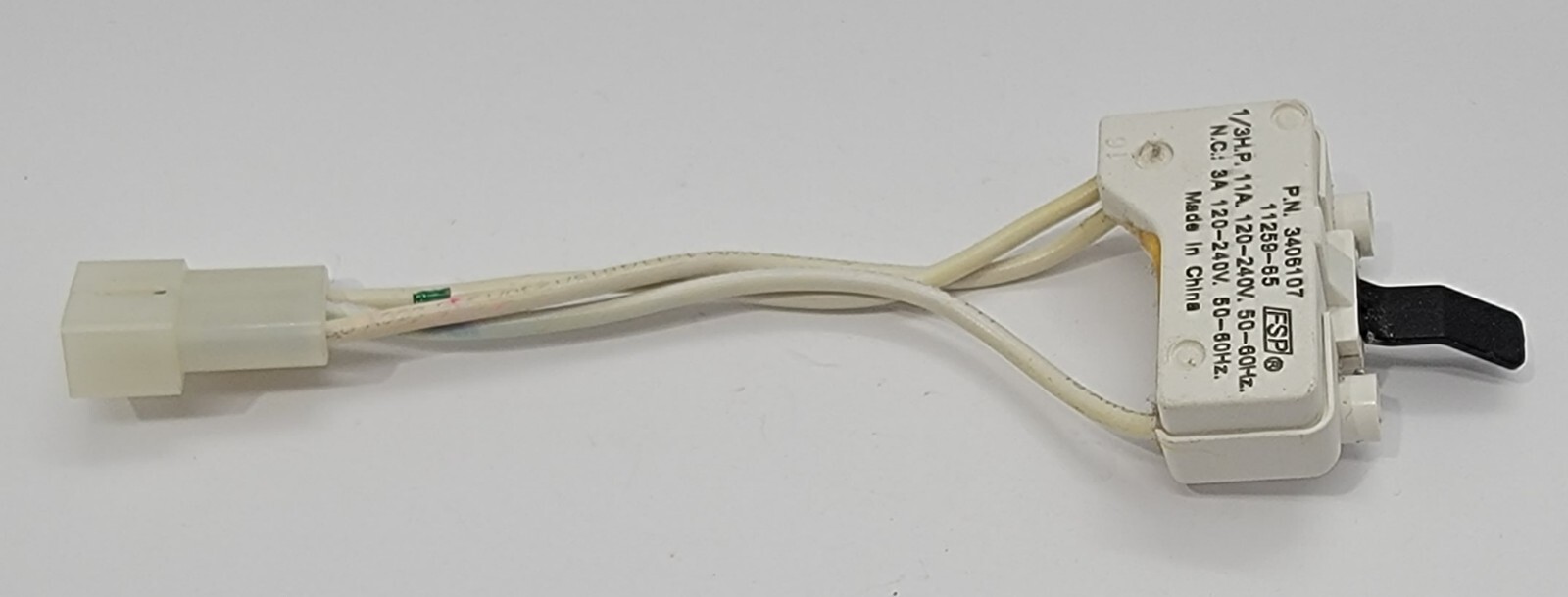 Genuine Dryer Whirlpool Door Switch Part#3406107