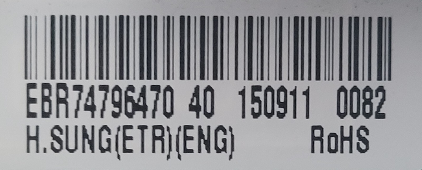 Genuine Refrigerator LG Circuit Board Part#EBR74796470
