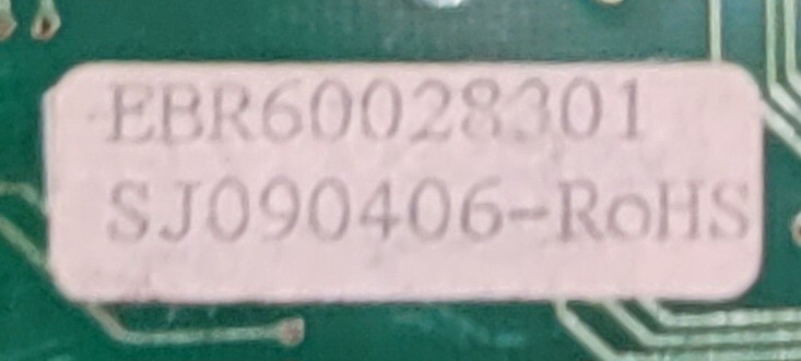 Genuine Refrigerator LG Control Board Part#EBR60028301