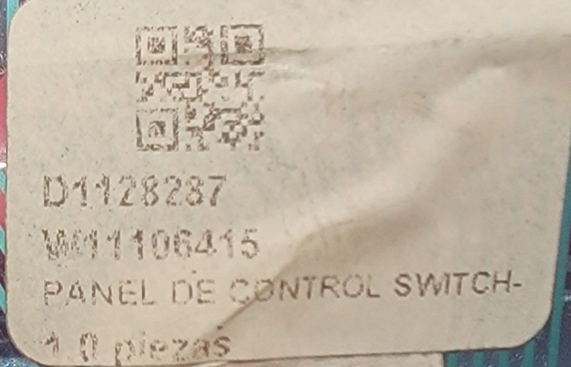Genuine Double Oven Ikea Control Panel Part#W11106415
