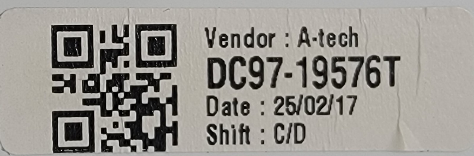 Genuine Washer Samsung Control Panel Part#DC64-03438A DC97-19576T