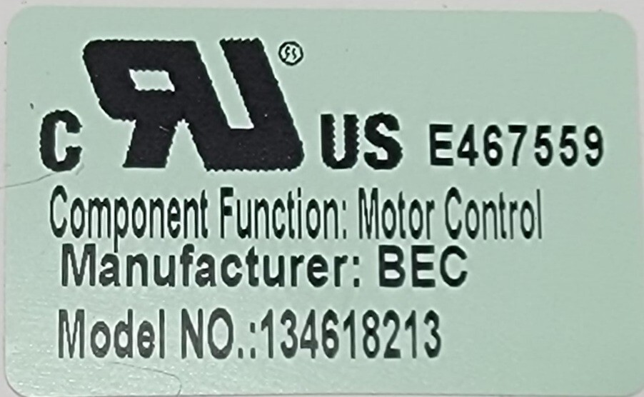 Genuine Washer Electrolux Control Board Part#134618213