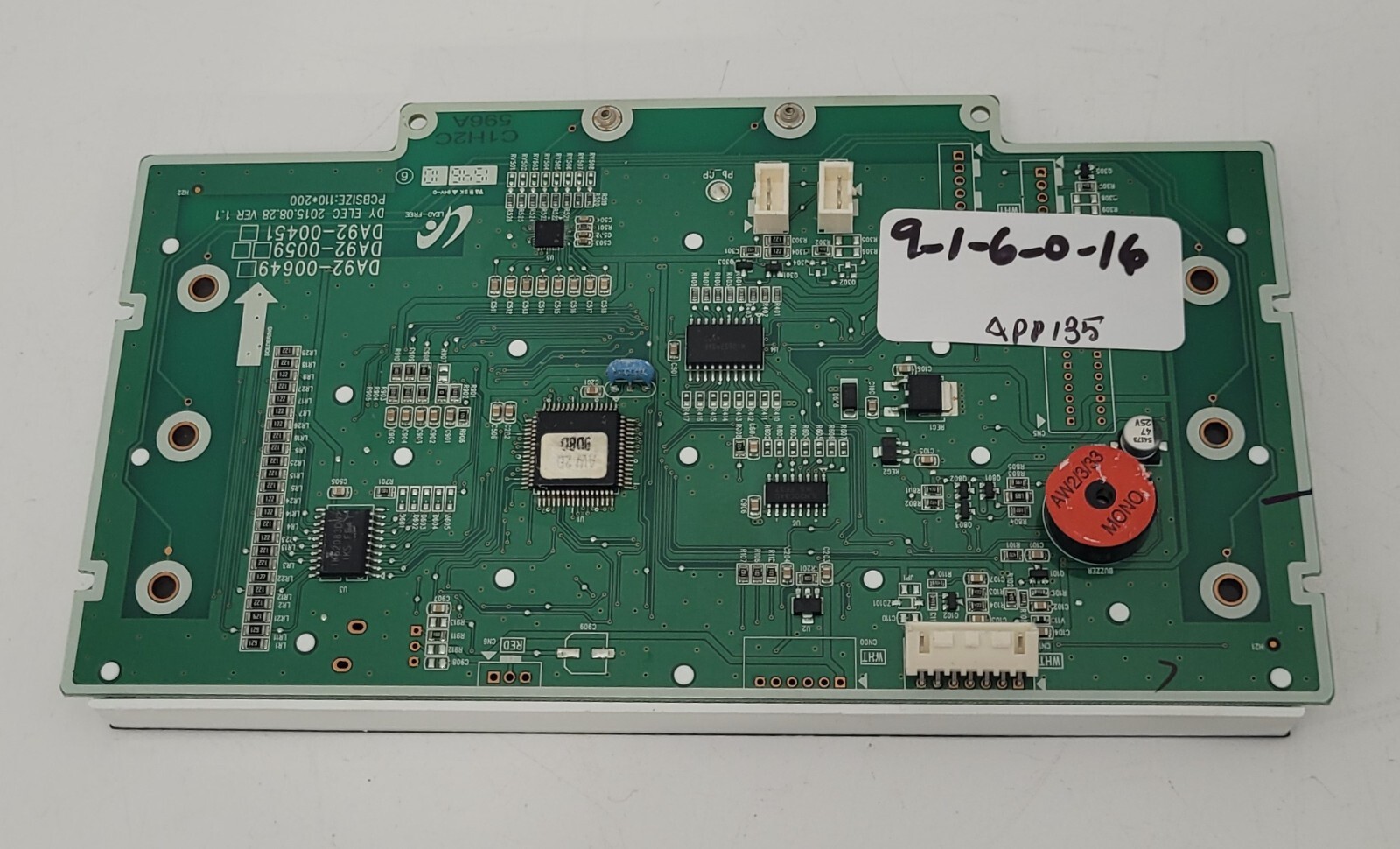 Genuine Refrigerator Samsung Dispenser Control Board Part#DA92-00649