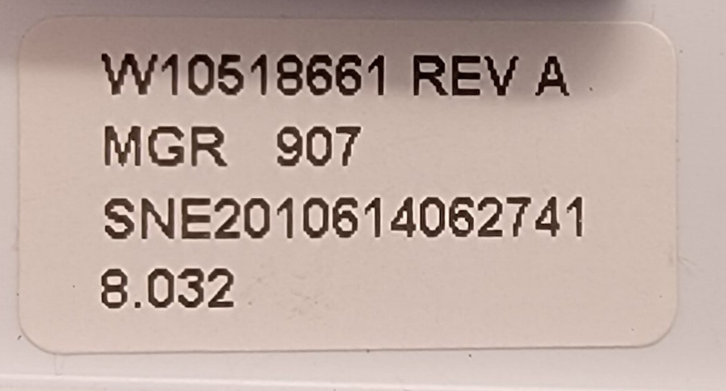 Genuine Refrigerator Whirlpool Emitter Control Board Part#W10258502