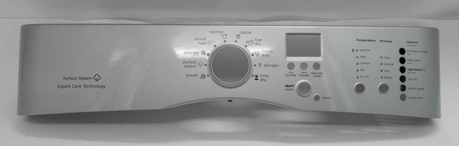 Genuine Dryer Electrolux Control Panel Part#1348716