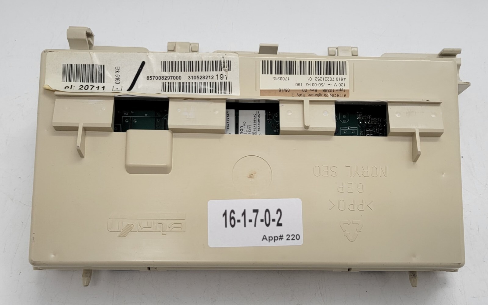 Genuine Washer Whirlpool Control Board Part#461970221252