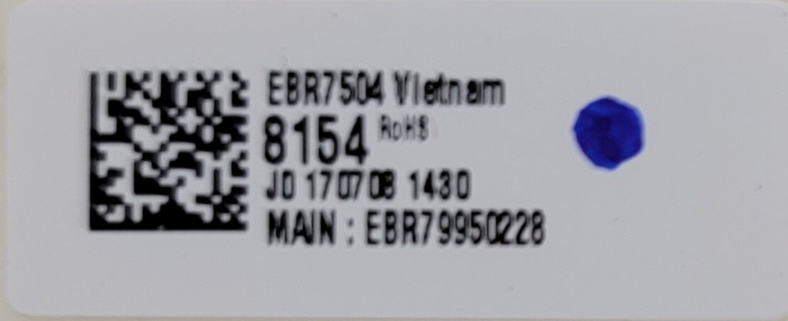 Genuine Washer LG Control Board Part#EBR79950228 EBR75048154