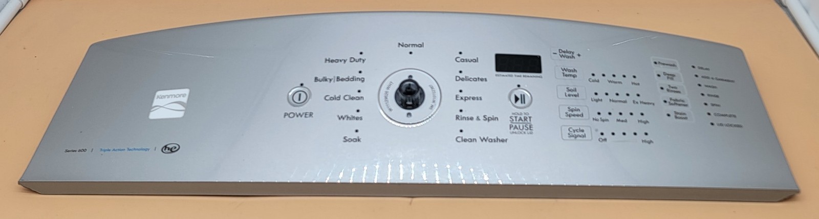 Genuine Washer Kenmore Control Panel Part#W11158055