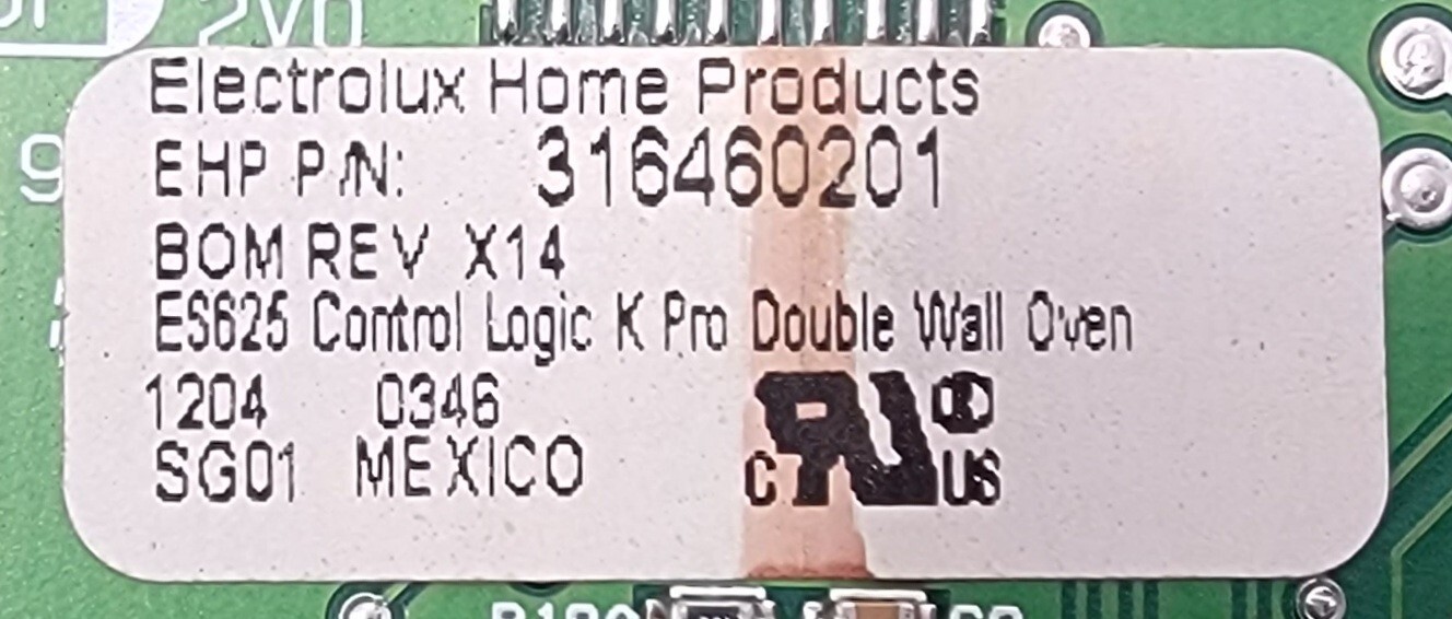 Genuine Double Oven Kenmore Control Board Part#316460201