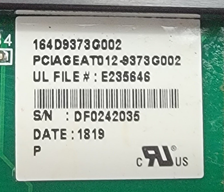 Genuine Double Oven GE Control Panel w/Board Part#164D9373G002