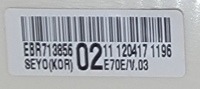 Genuine Dryer LG Control Board Part#EBR71385602