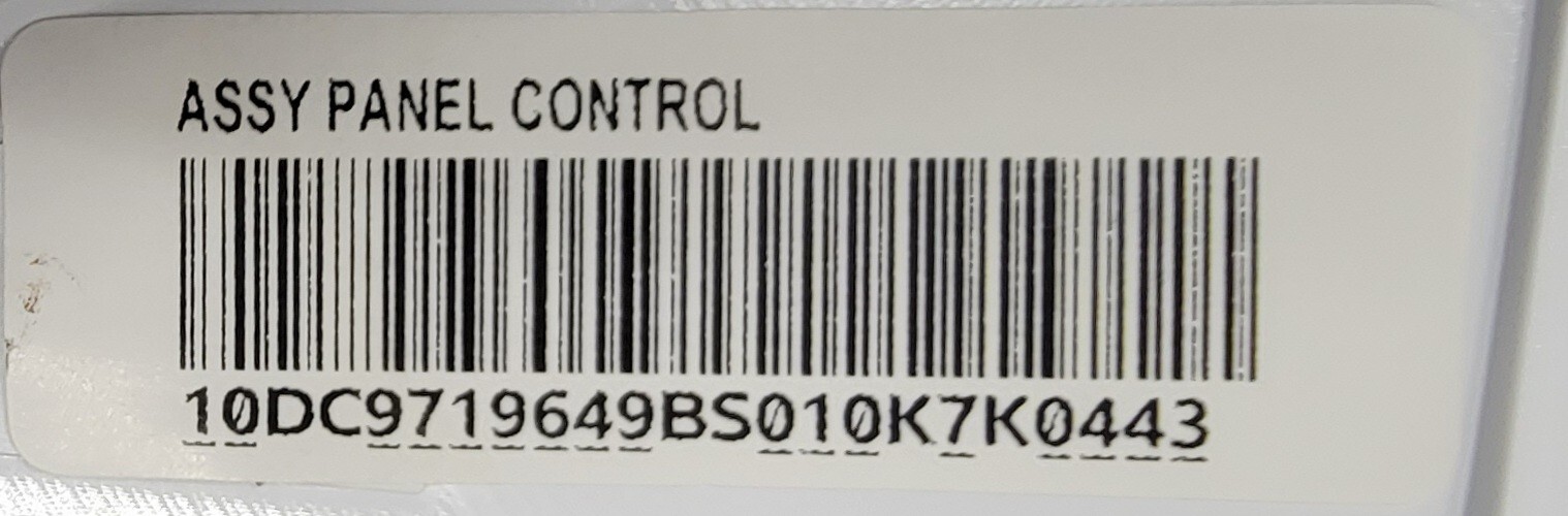 Genuine Washer Samsung Control Panel w/Board Part#DC64-03061A004