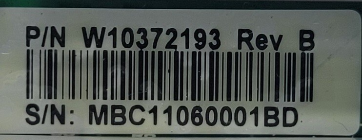 Genuine Washer Maytag Control Board Part#W10372193