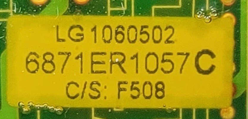 Genuine Washer LG Control Board Part#6871ER1057C