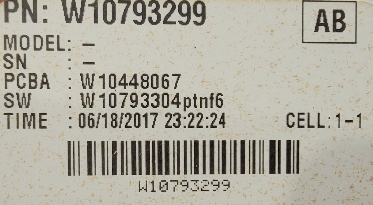 Genuine Dryer Maytag Control Board Part#W10448067