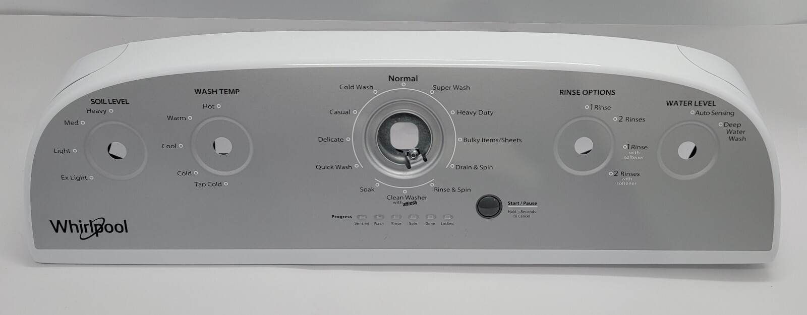 Genuine Washer Whirlpool Control Panel Part#W10854250