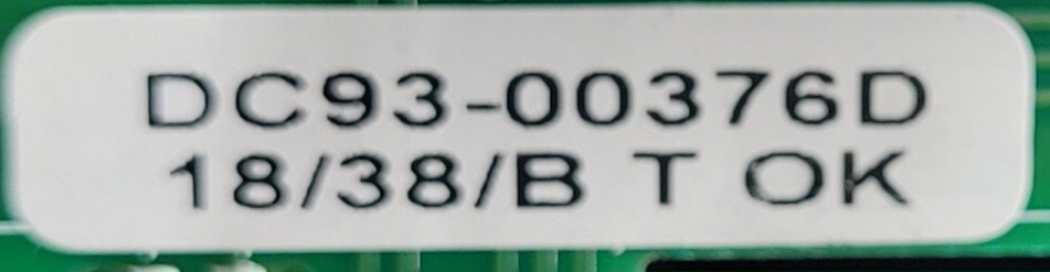 Genuine Dryer Samsung Control Board Part#DC93-00376D