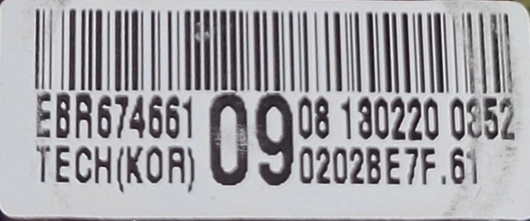 Genuine Washer LG Control Board Part#EBR62267111 EBR67466109