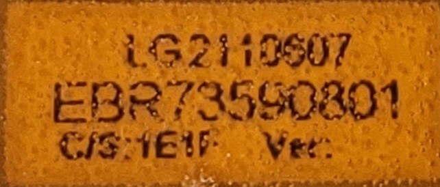 Genuine Dryer LG Control Board Part#EBR73590801