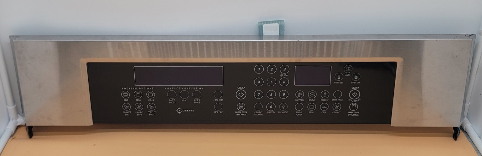 Genuine Double Oven Whirlpool Control Panel Part#W10172516
