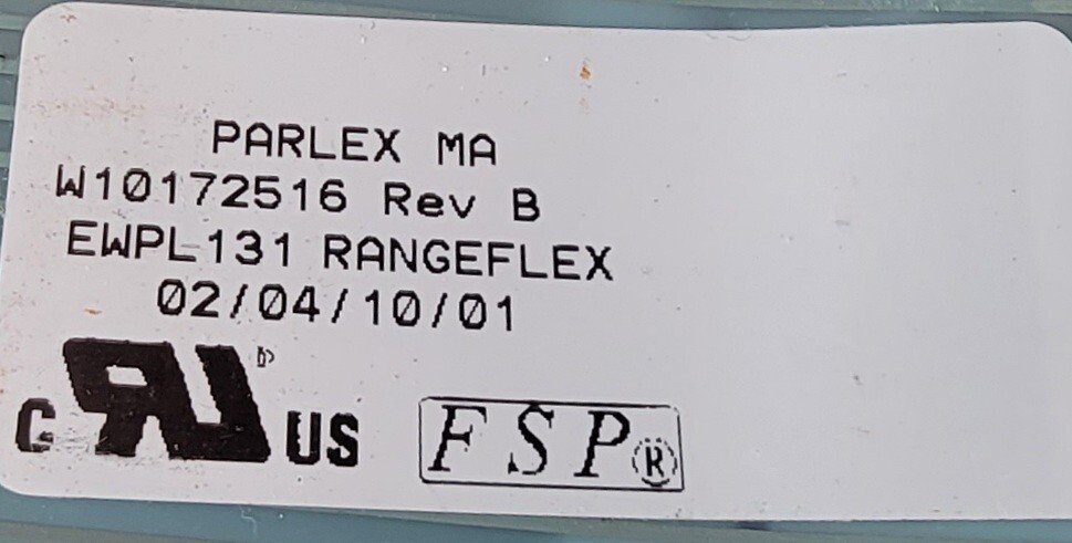 Genuine Double Oven Whirlpool Control Panel Part#W10172516