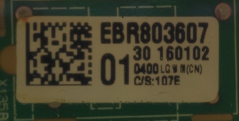 Genuine Washer Amana Control Board Part#EBR80360701