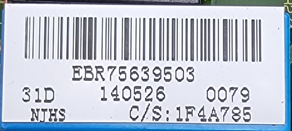 Genuine Washer LG Control Board Part#EBR75639503 EBR62267120