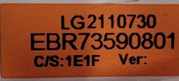 Genuine Dryer LG Control Board Part#EBR73590801