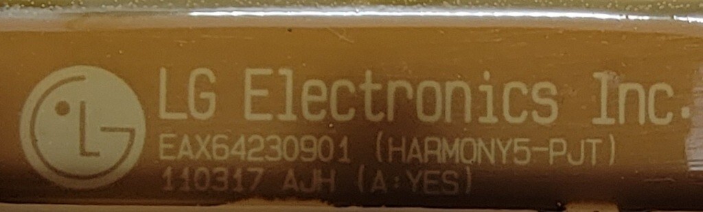 Genuine Dryer LG Control Board Part#EBR73590801
