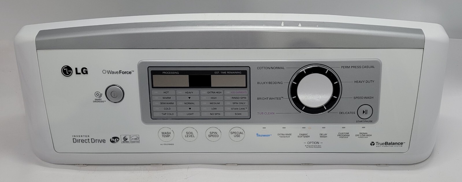 Genuine Washer LG Control Panel Part#MGC61855401-03