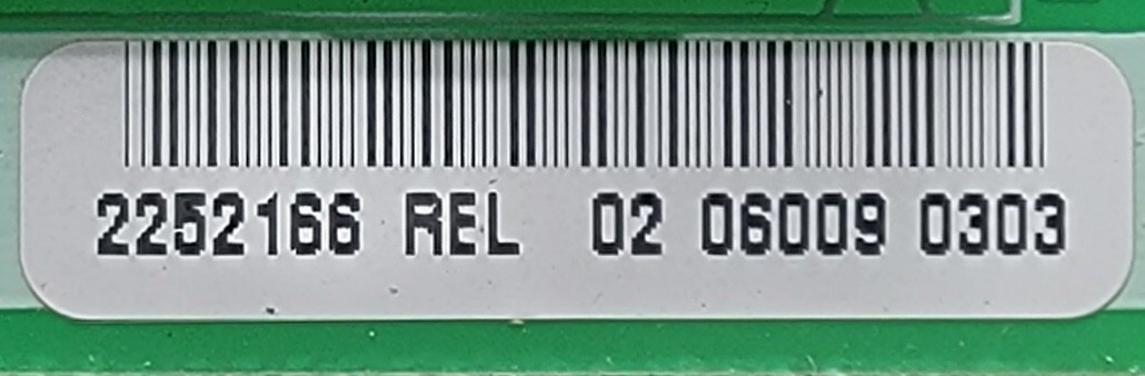 Genuine Refrigerator Kitchen Aid Control Board Part#2252166